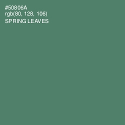 #50806A - Spring Leaves Color Image