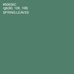 #50806C - Spring Leaves Color Image