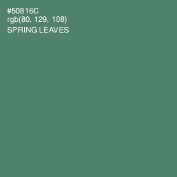 #50816C - Spring Leaves Color Image