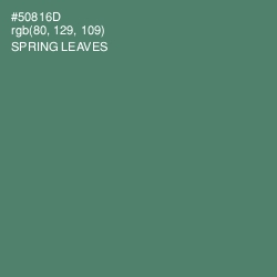 #50816D - Spring Leaves Color Image