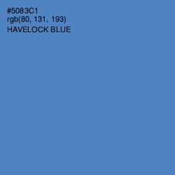 #5083C1 - Havelock Blue Color Image