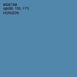 #5087AB - Horizon Color Image