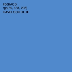 #508ACD - Havelock Blue Color Image