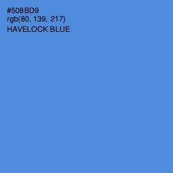#508BD9 - Havelock Blue Color Image