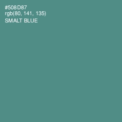 #508D87 - Smalt Blue Color Image