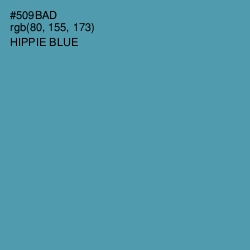 #509BAD - Hippie Blue Color Image