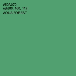 #50A070 - Aqua Forest Color Image