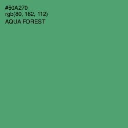 #50A270 - Aqua Forest Color Image