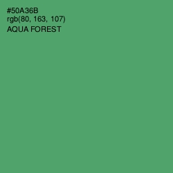 #50A36B - Aqua Forest Color Image
