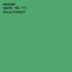 #50A86F - Aqua Forest Color Image