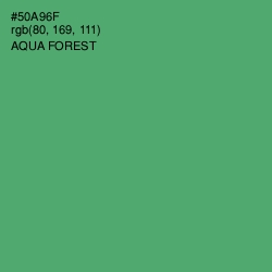 #50A96F - Aqua Forest Color Image