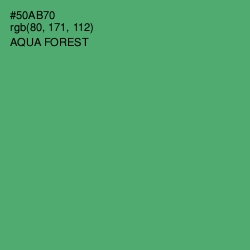 #50AB70 - Aqua Forest Color Image