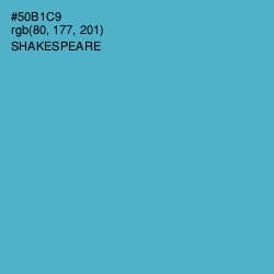 #50B1C9 - Shakespeare Color Image