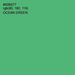 #50B677 - Ocean Green Color Image