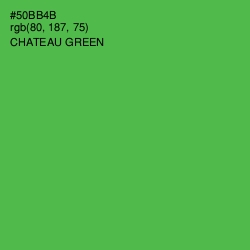 #50BB4B - Chateau Green Color Image