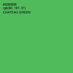 #50BB5B - Chateau Green Color Image