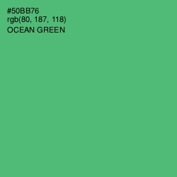 #50BB76 - Ocean Green Color Image