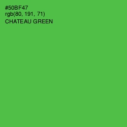 #50BF47 - Chateau Green Color Image