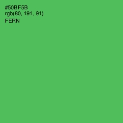 #50BF5B - Fern Color Image