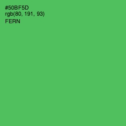 #50BF5D - Fern Color Image