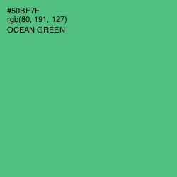 #50BF7F - Ocean Green Color Image