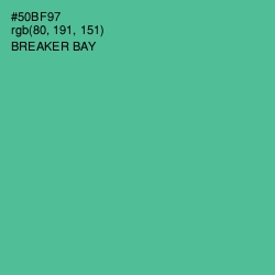 #50BF97 - Breaker Bay Color Image