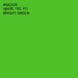 #50C029 - Bright Green Color Image