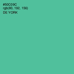 #50C09C - De York Color Image