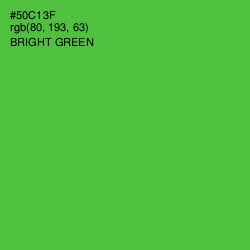 #50C13F - Bright Green Color Image