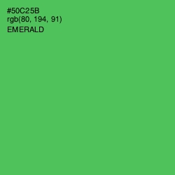 #50C25B - Emerald Color Image