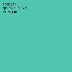 #50C5AF - De York Color Image