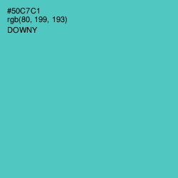 #50C7C1 - Downy Color Image