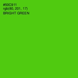 #50C911 - Bright Green Color Image