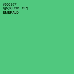 #50C97F - Emerald Color Image