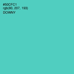 #50CFC1 - Downy Color Image