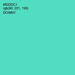 #50DDC1 - Downy Color Image