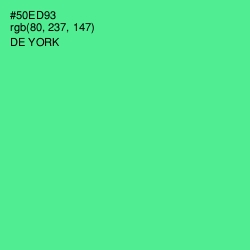 #50ED93 - De York Color Image