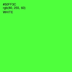 #50FF3C - Bright Green Color Image