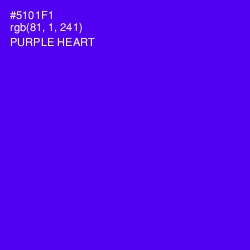 #5101F1 - Purple Heart Color Image