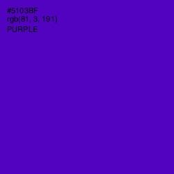 #5103BF - Purple Color Image