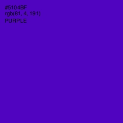 #5104BF - Purple Color Image