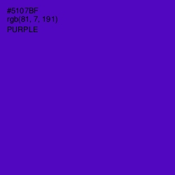 #5107BF - Purple Color Image