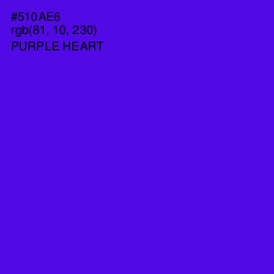 #510AE6 - Purple Heart Color Image