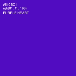 #510BC1 - Purple Heart Color Image