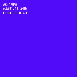 #510BF8 - Purple Heart Color Image