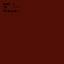 #510E04 - Mahogany Color Image