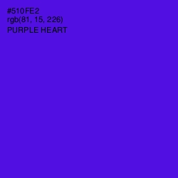 #510FE2 - Purple Heart Color Image