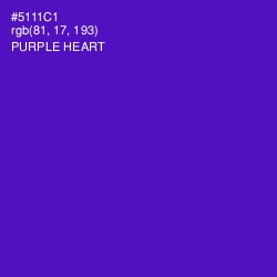 #5111C1 - Purple Heart Color Image