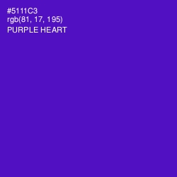 #5111C3 - Purple Heart Color Image