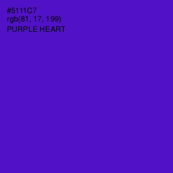 #5111C7 - Purple Heart Color Image